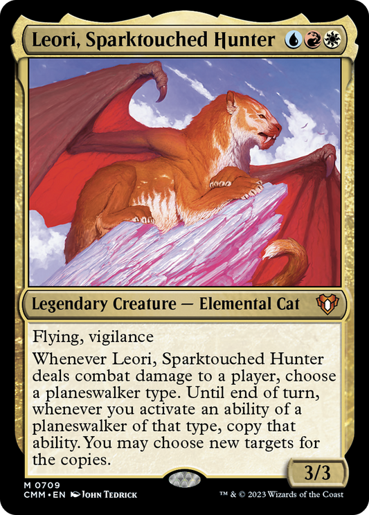 Leori, Sparktouched Hunter (709) Foil - Commander Masters