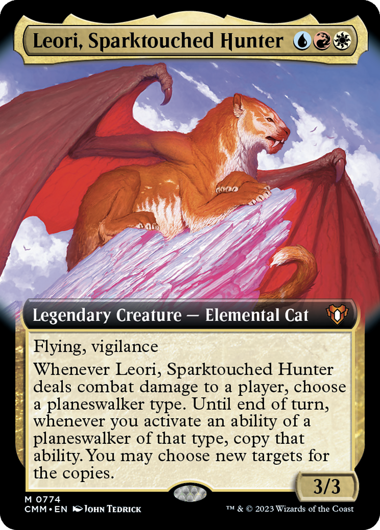Leori, Sparktouched Hunter (Extended Art) (774) Foil - Commander Masters