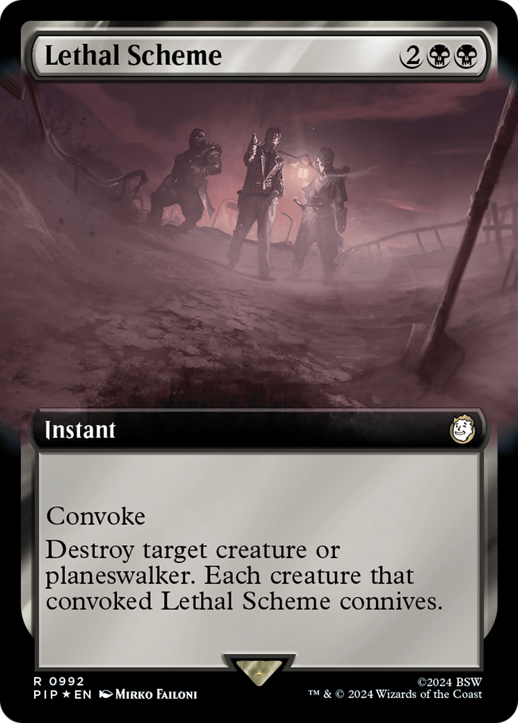 Lethal Scheme (Extended Art) (992) Surge Foil - Fallout