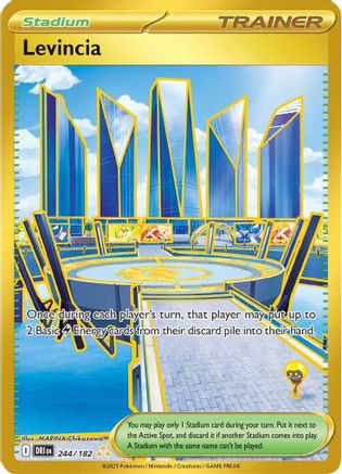 Levincia (Gold) (244) Holofoil - Destined Rivals