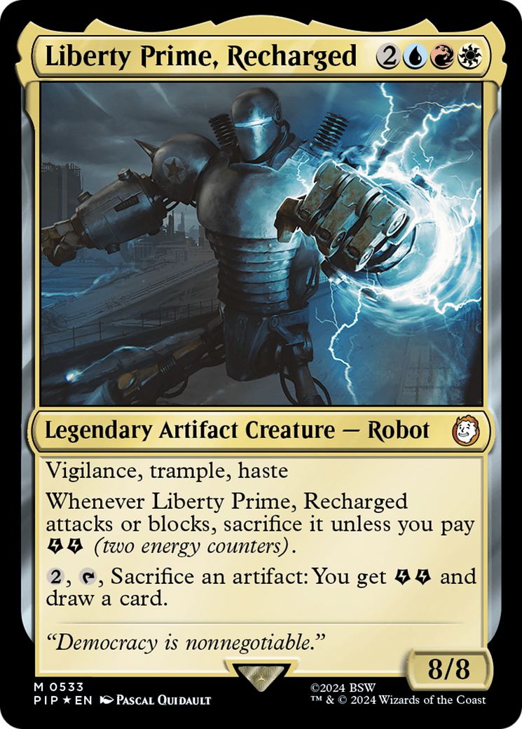 Liberty Prime, Recharged (533) Surge Foil - Fallout