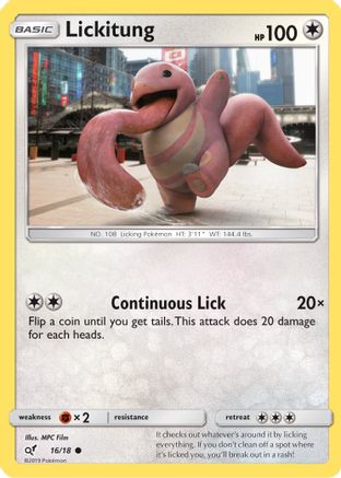 Lickitung (Holo Common) (16) Holofoil - Detective Pikachu