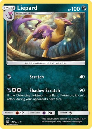 Liepard (136) Reverse Holofoil - Unified Minds