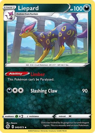 Liepard (40) Reverse Holofoil - Champions Path