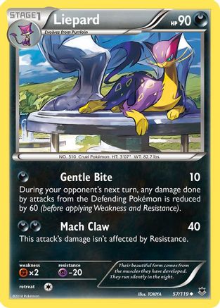 Liepard (57) Reverse Holofoil - Phantom Forces