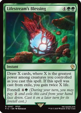 Lifestream's Blessing (067) Surge Foil - Commander: FINAL FANTASY