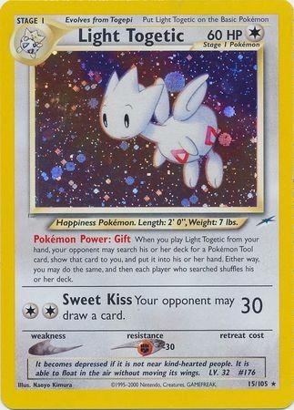 Light Togetic (15) (Unlimited) Holofoil - Neo Destiny