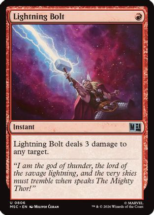 Lightning Bolt (806) Foil - Commander: Marvel Super Heroes