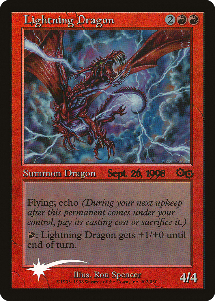 Lightning Dragon (Promo) (202) Foil - Urza's Saga
