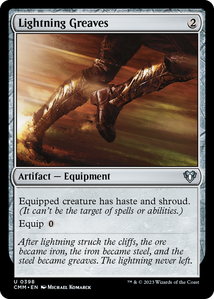 Lightning Greaves (398) Foil - Commander Masters