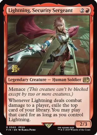 Lightning, Security Sergeant (560) Foil - FINAL FANTASY