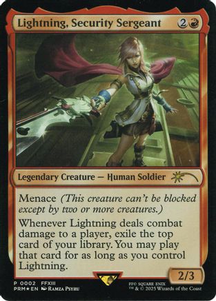 Lightning, Security Sergeant (Costco Bundle) (002) Foil - Media Promos
