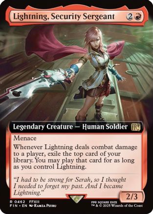 Lightning, Security Sergeant (Extended Art) (462) - FINAL FANTASY