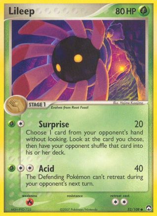 Lileep (52) Reverse Holofoil - Power Keepers