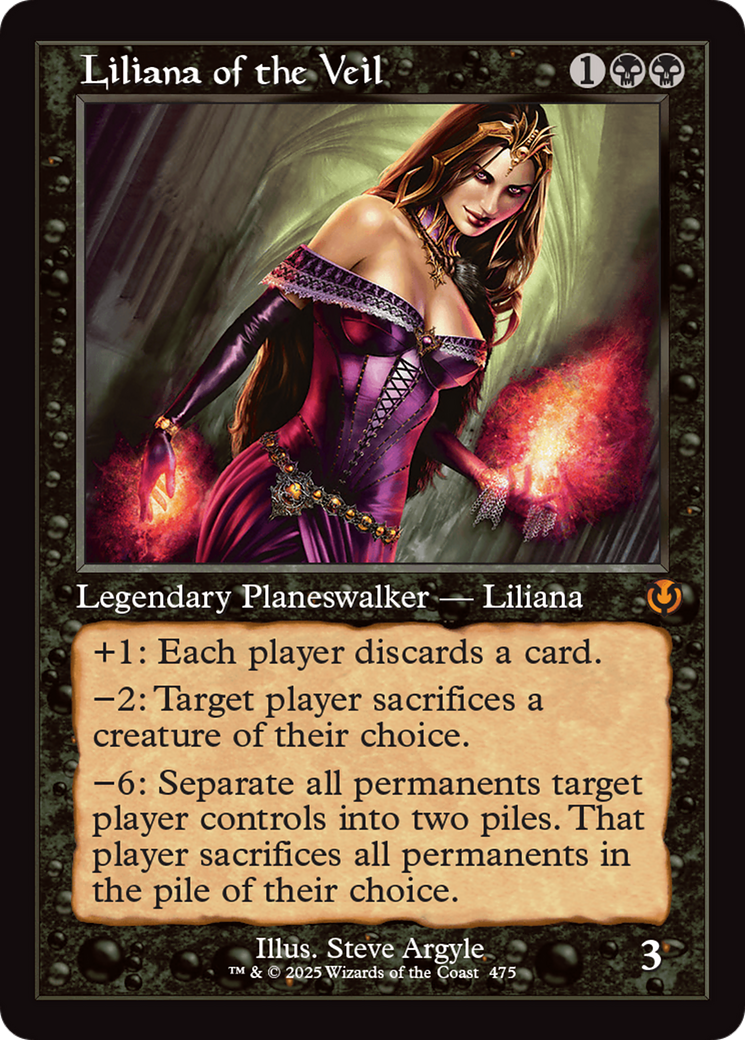 Liliana of the Veil (Retro) (475) Foil - Innistrad Remastered