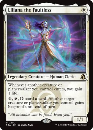Liliana the Faultless (200) Foil - Reality Fracture