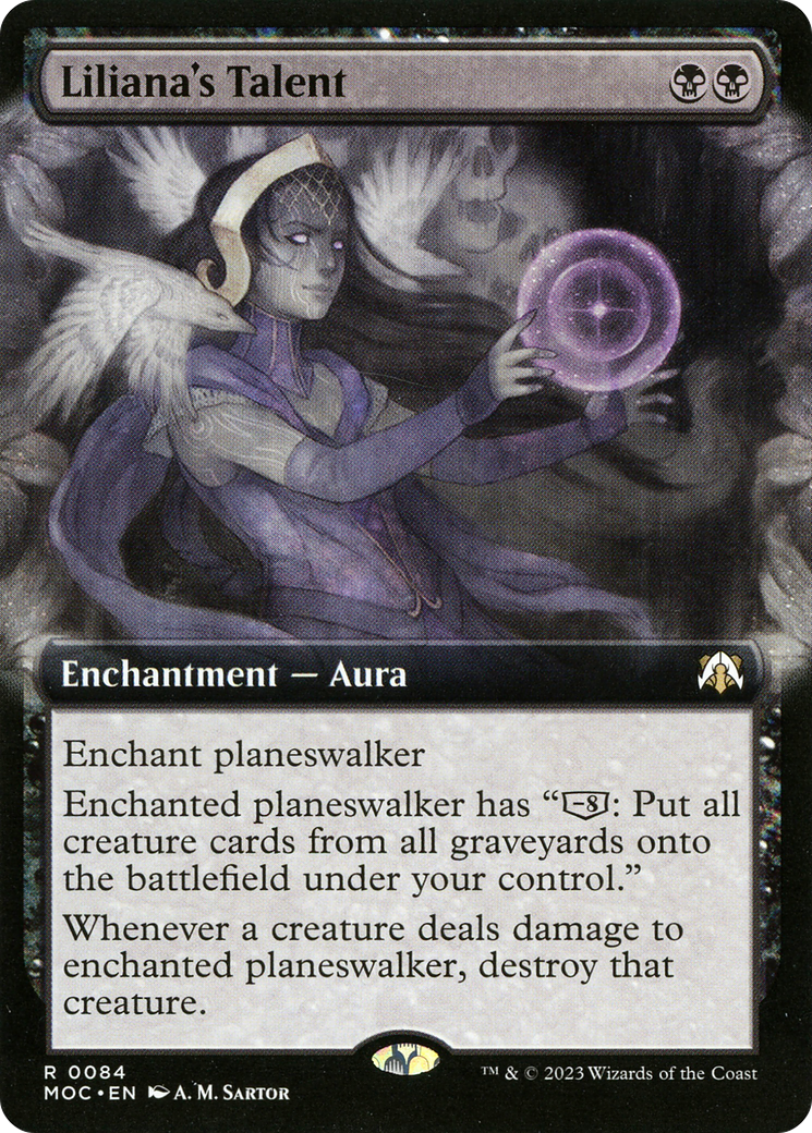 Liliana's Talent (Extended Art) (084) - March of the Machine Commander Foil