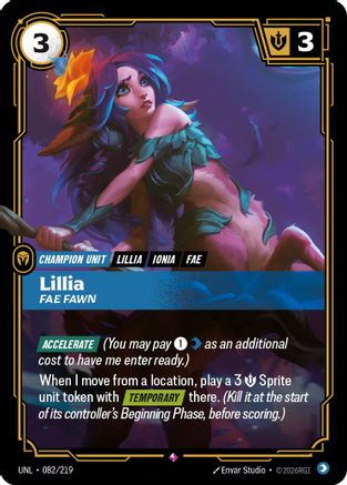 Lillia – Fae Fawn (082) Foil - Unleashed