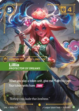 Lillia – Protector of Dreams (Alternate Art) (058a) Foil - Unleashed
