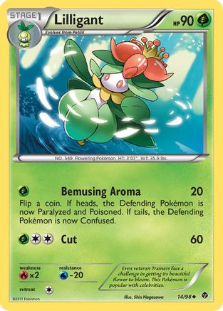 Lilligant (14) Reverse Holofoil - Emerging Powers