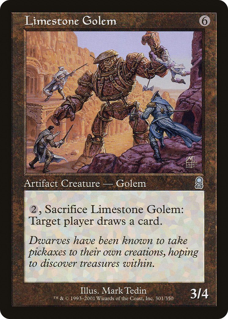 Limestone Golem (301) Foil - Odyssey