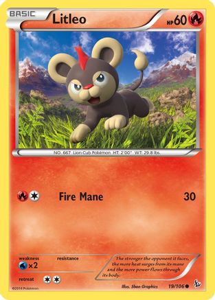 Litleo (19) Reverse Holofoil - Flashfire