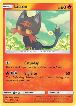 Litten (27) Reverse Holofoil - Unbroken Bonds