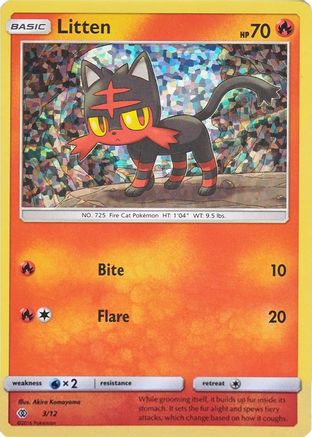 Litten (3) Holofoil - McDonalds Promos 2017