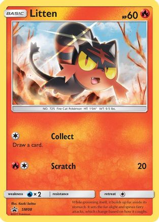 Litten (SM08) Holofoil - Black Star Promos