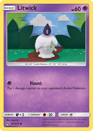 Litwick (101) Reverse Holofoil - Lost Thunder
