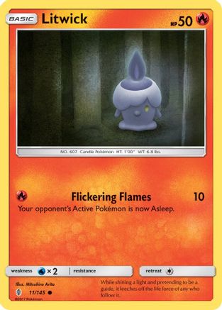 Litwick (11) Reverse Holofoil - Guardians Rising