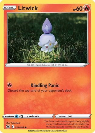 Litwick (24) Reverse Holofoil - Lost Origin