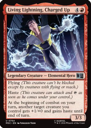 Living Lightning, Charged Up (764) - Commander: Marvel Super Heroes