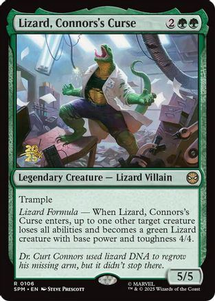 Lizard, Connors's Curse (106) Foil - Prerelease Cards