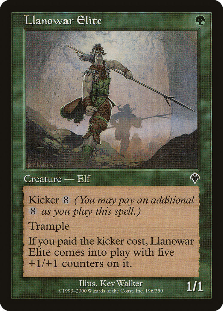 Llanowar Elite (196) Foil - Invasion