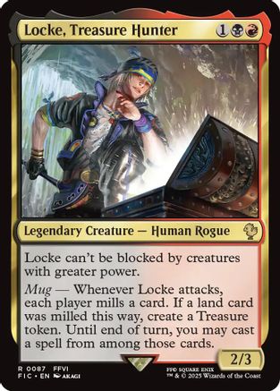 Locke, Treasure Hunter (087) Surge Foil - Commander: FINAL FANTASY