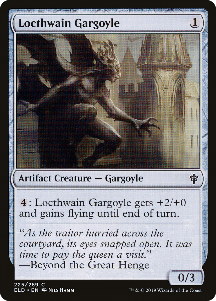 Locthwain Gargoyle (225) - Throne of Eldraine Foil