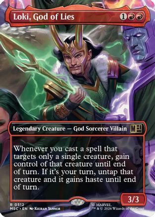 Loki, God of Lies (Borderless) (512) - Commander: Marvel Super Heroes