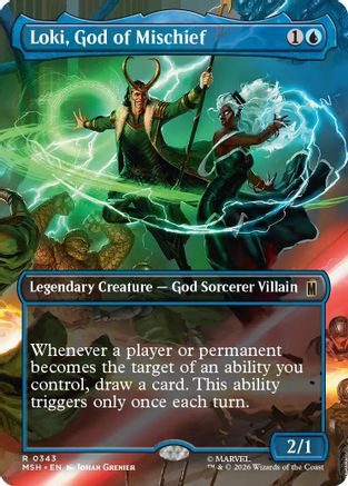 Loki, God of Mischief (Borderless) (343) - Marvel Super Heroes