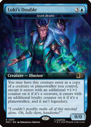 Loki's Double – Spark Double (Extended Art) (337) - Commander: Marvel Super Heroes