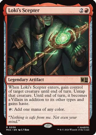 Loki's Scepter (056) Foil - Commander: Marvel Super Heroes