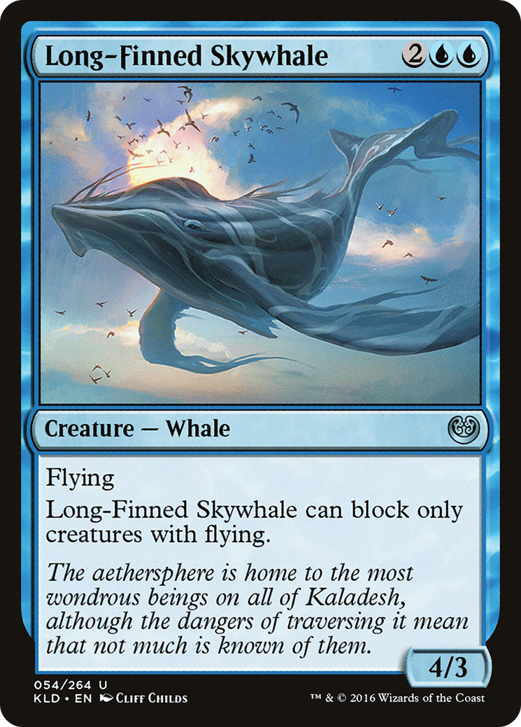 Long-Finned Skywhale (054) Foil - Kaladesh