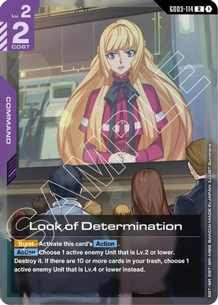 Look of Determination (GD03-114) Holofoil - Steel Requiem