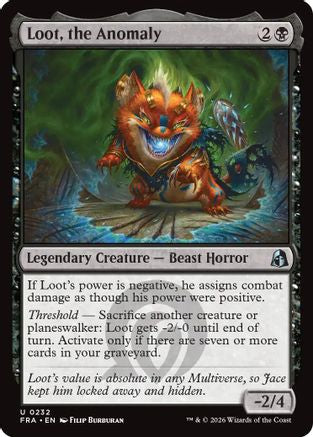 Loot, the Anomaly (232) Foil - Reality Fracture