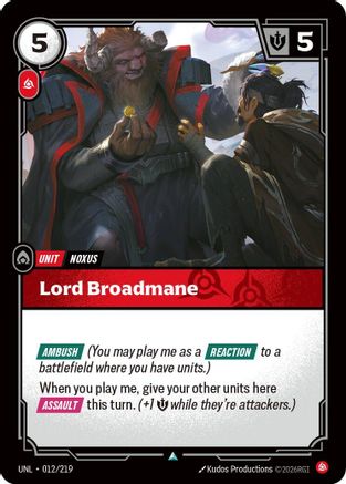 Lord Broadmane (012) - Unleashed