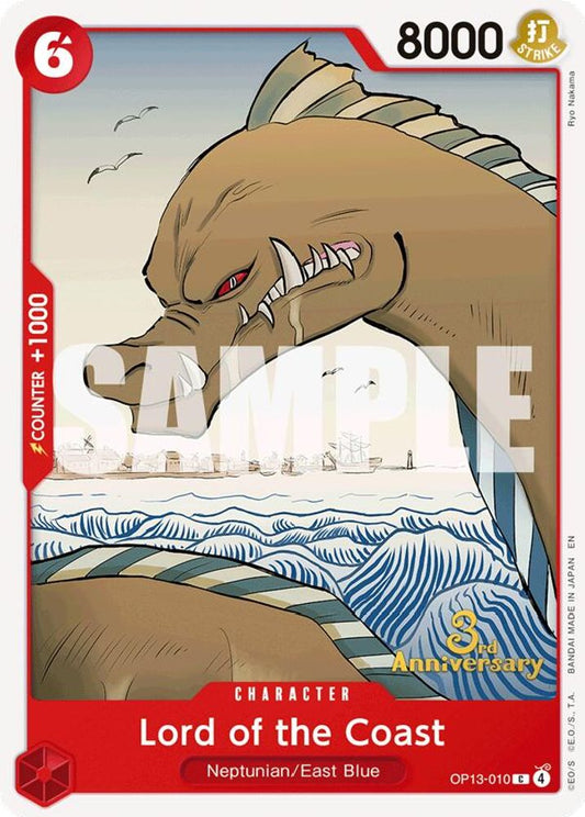 Lord of the Coast (OP13-010) 3rd Anniversary Tournament Cards
