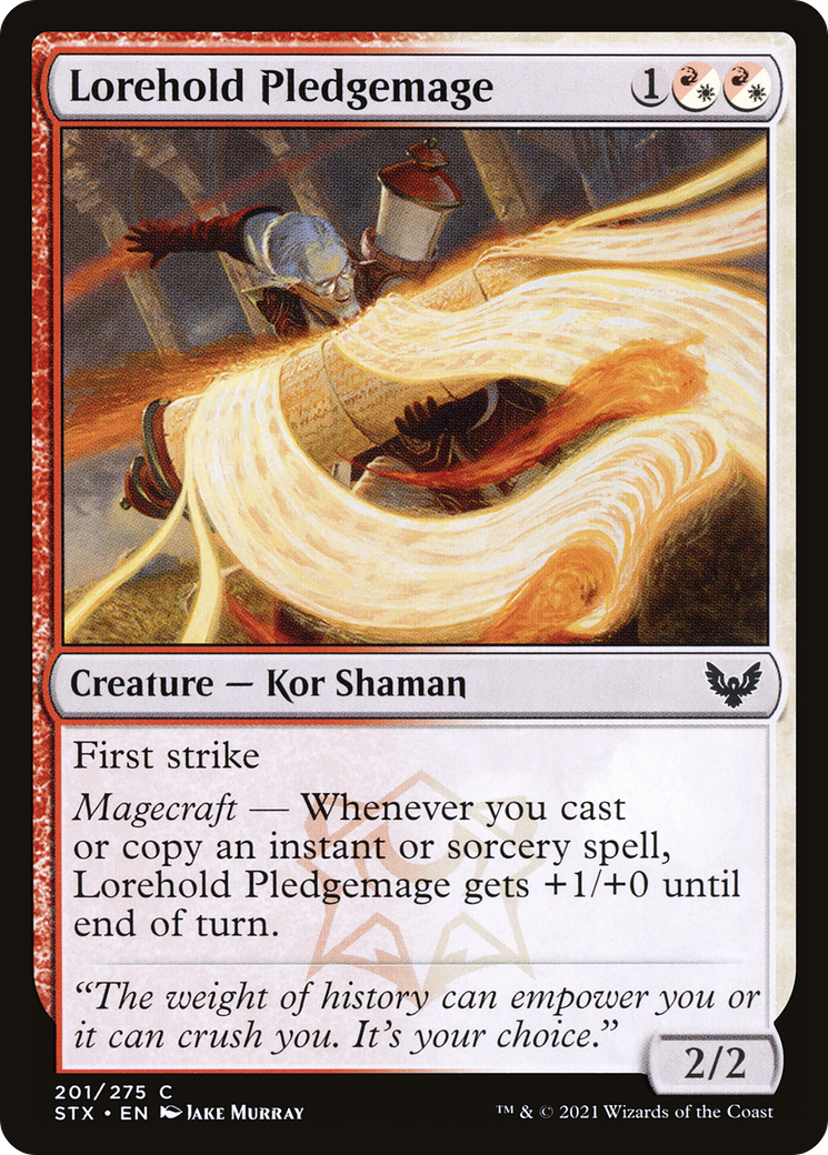 Lorehold Pledgemage (201) - Strixhaven: School of Mages Foil