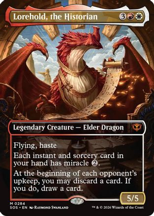 Lorehold, the Historian (Borderless) (284) Foil - Secrets of Strixhaven