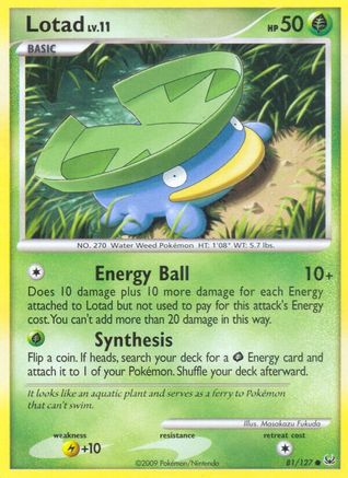 Lotad (81) Reverse Holofoil - Platinum