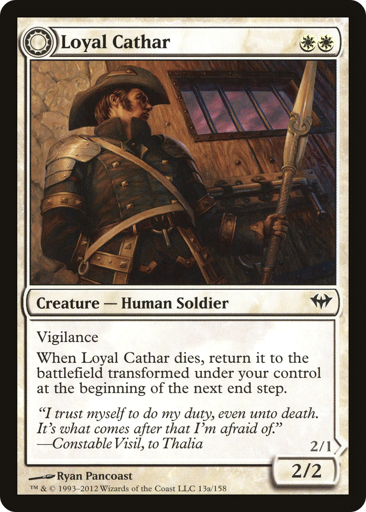 Loyal Cathar // Unhallowed Cathar (013) Foil - Dark Ascension
